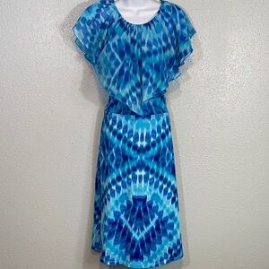 Amy Byer Blue and White Kids Midi Set